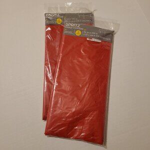 2 PKGS SPRITZ TABLE COVERS (4 TOTAL) - RED